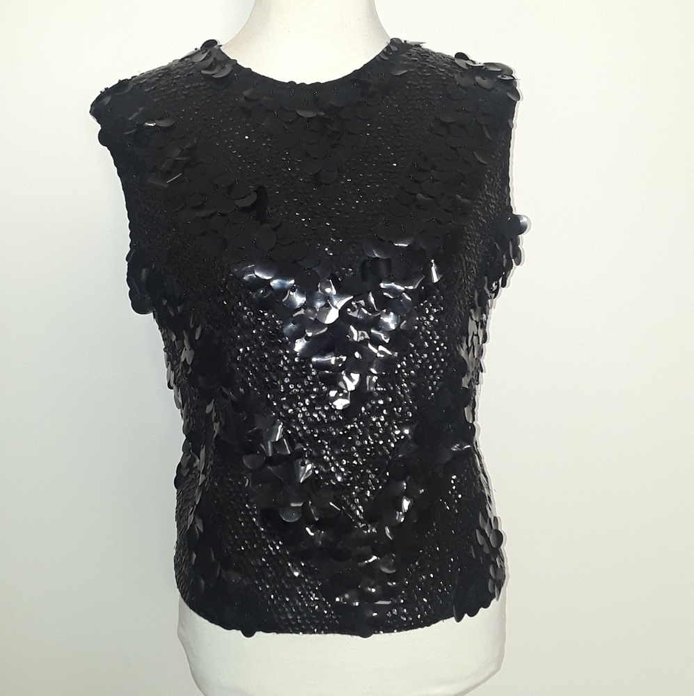 Vintage 100% Wool Gia Ninno Sequin Shell
